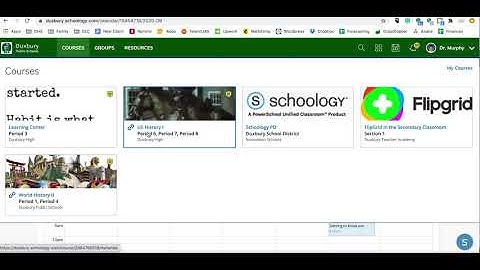 Schoology. Using the calendar feature - supporting executive function and academic skills.