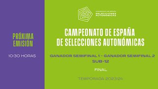 Sub-12 FEMENINA FINAL  - Cataluña - Galicia -10 Marzo 10:30