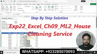 Exp22 Excel Chapter 9 ML2 House Cleaning Service | Scheduling &amp; Management