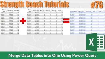 Merge Excel Tables Using Power Query | Strength Coach Tutorials