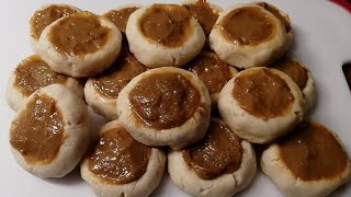 Dulce De Leche Thumbprint Shortbread Cookies