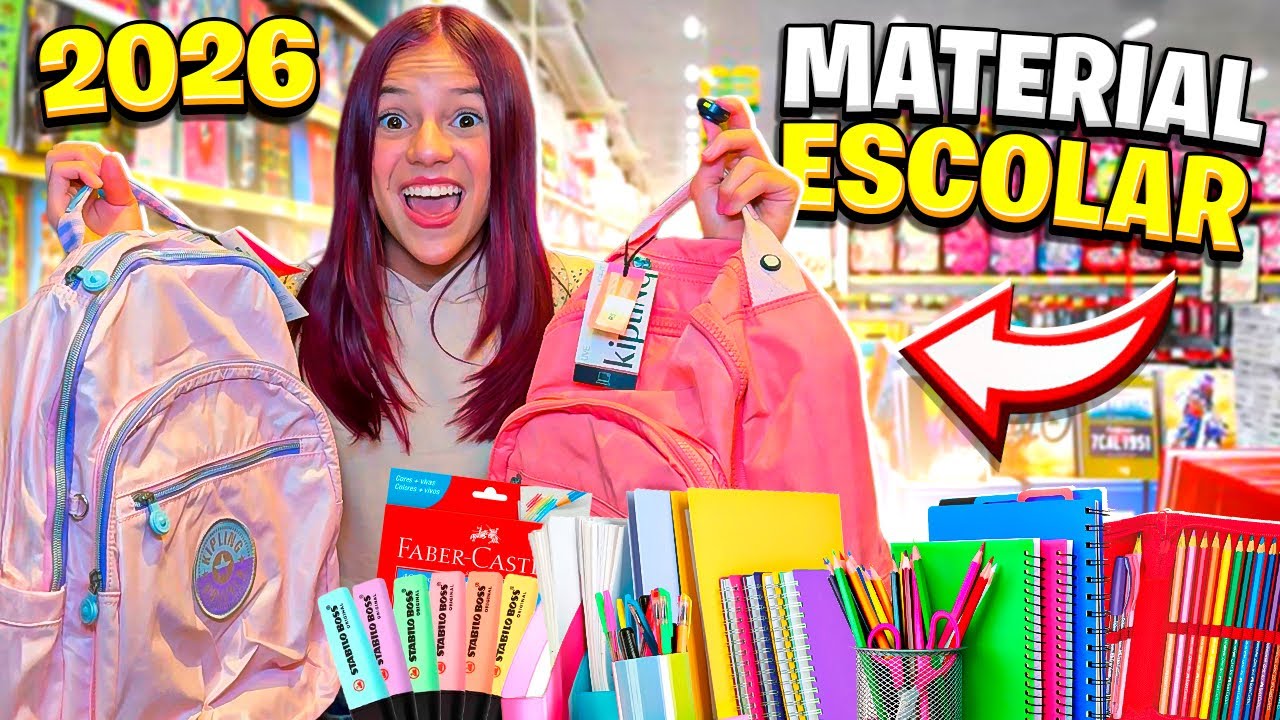 Comprando meu material escolar 2026 ( Jéssica Sousa)