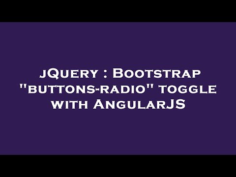 jQuery : Bootstrap