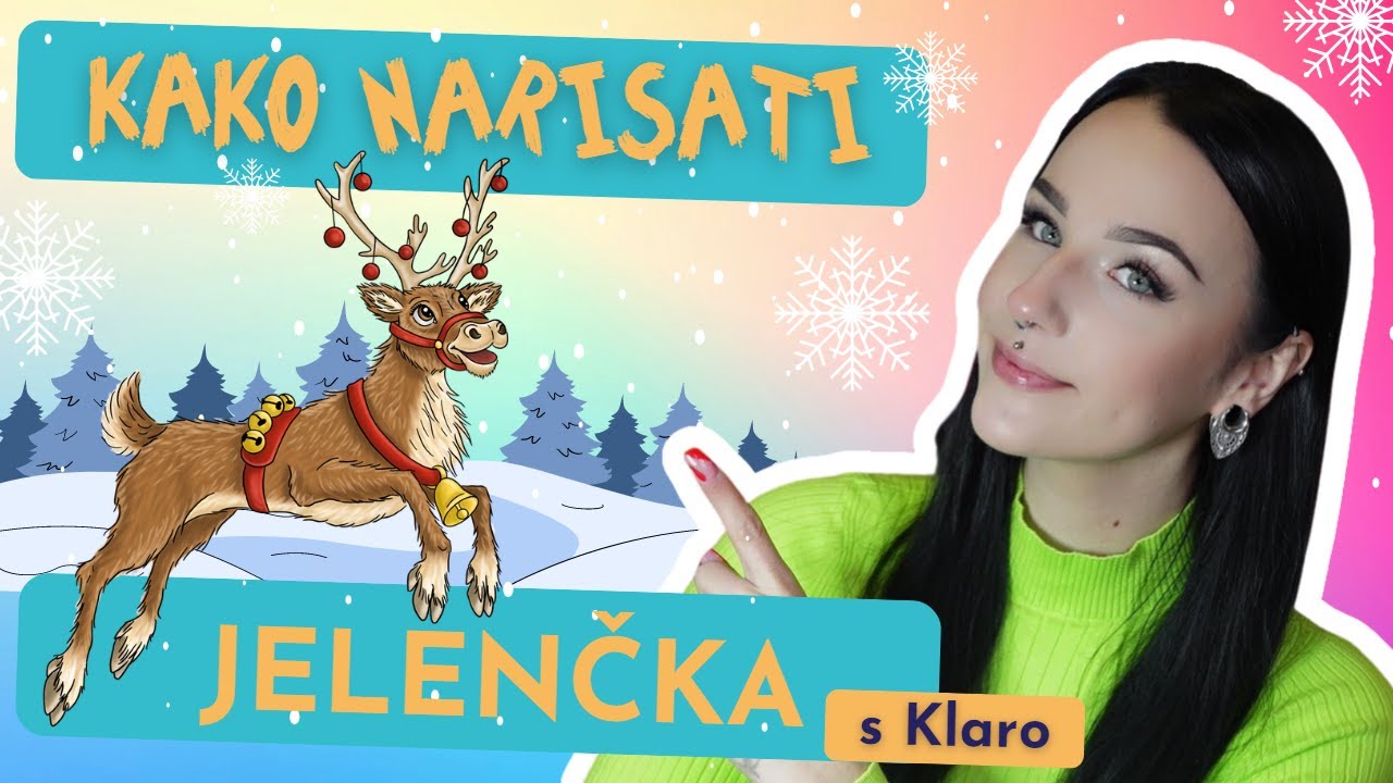 Kako narisati jelenčka - YouTube
