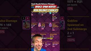 Next Season Balance Changes, might actually balance the game! #clashroyale #clashroyaleshorts