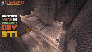NOPE THE STAIRS ARE ALL WRONG! | Day 377 – Another Year In Minecraft
