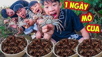 Thái Chuối Đi Bắt Cua Đồng Nướng Thơm Nhức Nách - 1 Ngày Bất Ổn Ở Nhà Trẻ Trâu