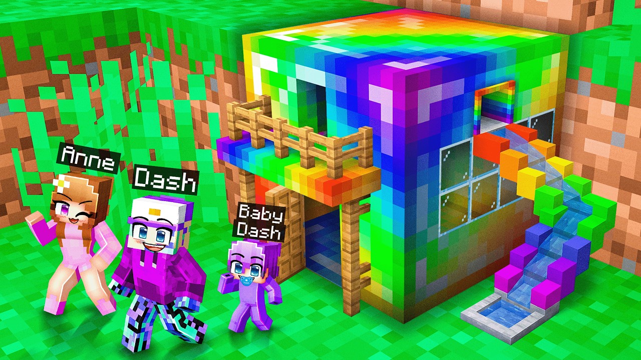 Dash Survives 100 Days inside OP Block in Minecraft…