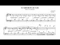 Scarborough Fair Arr Mercuzio FREE SHEET MUSIC P Barton Piano