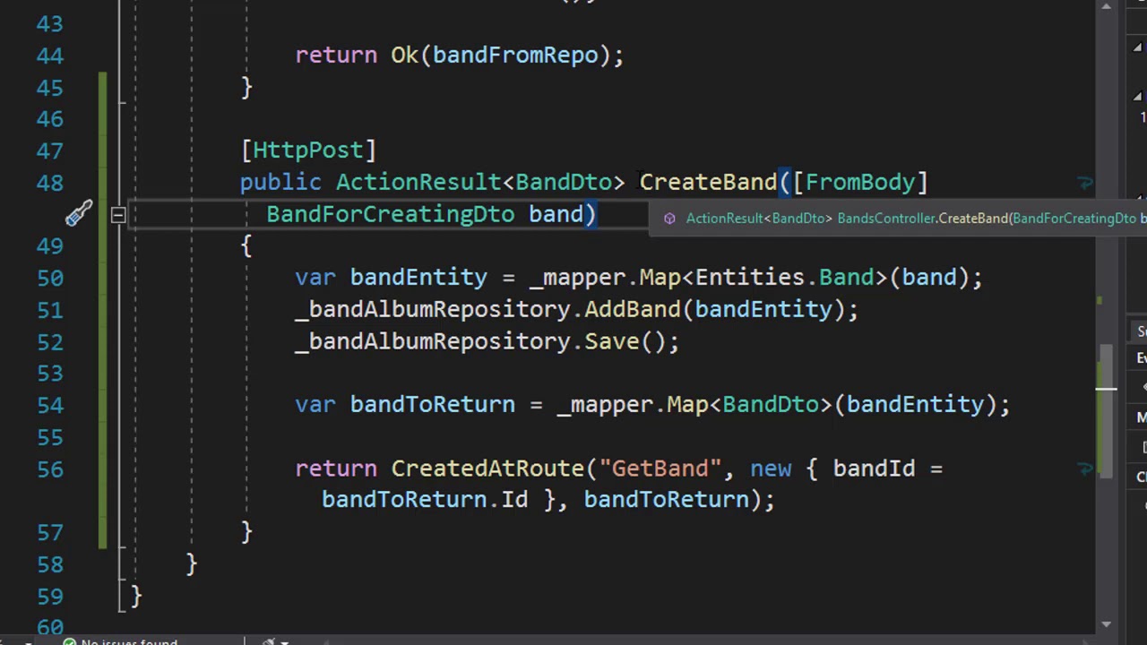RESTful API with ASP.NET Core 3.0 - 40/50 - Testing Creation of New ...