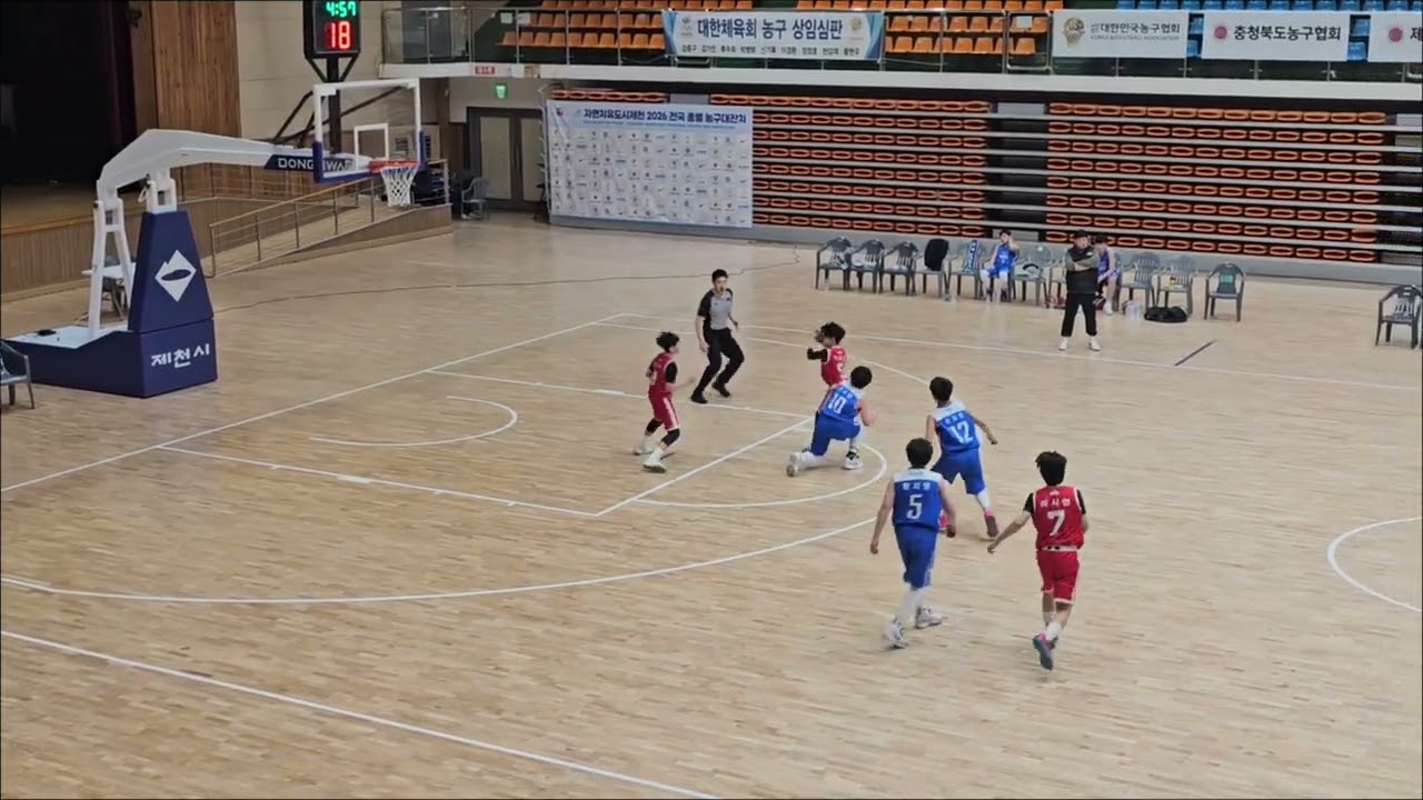 제천농구대잔치 u12 강동SK vs 아산우리은행 4강전