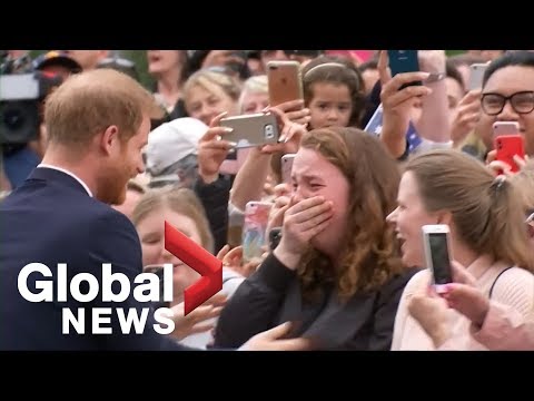 Royal fan who shed tears after hug from Prince Harry says 'it was awesome'