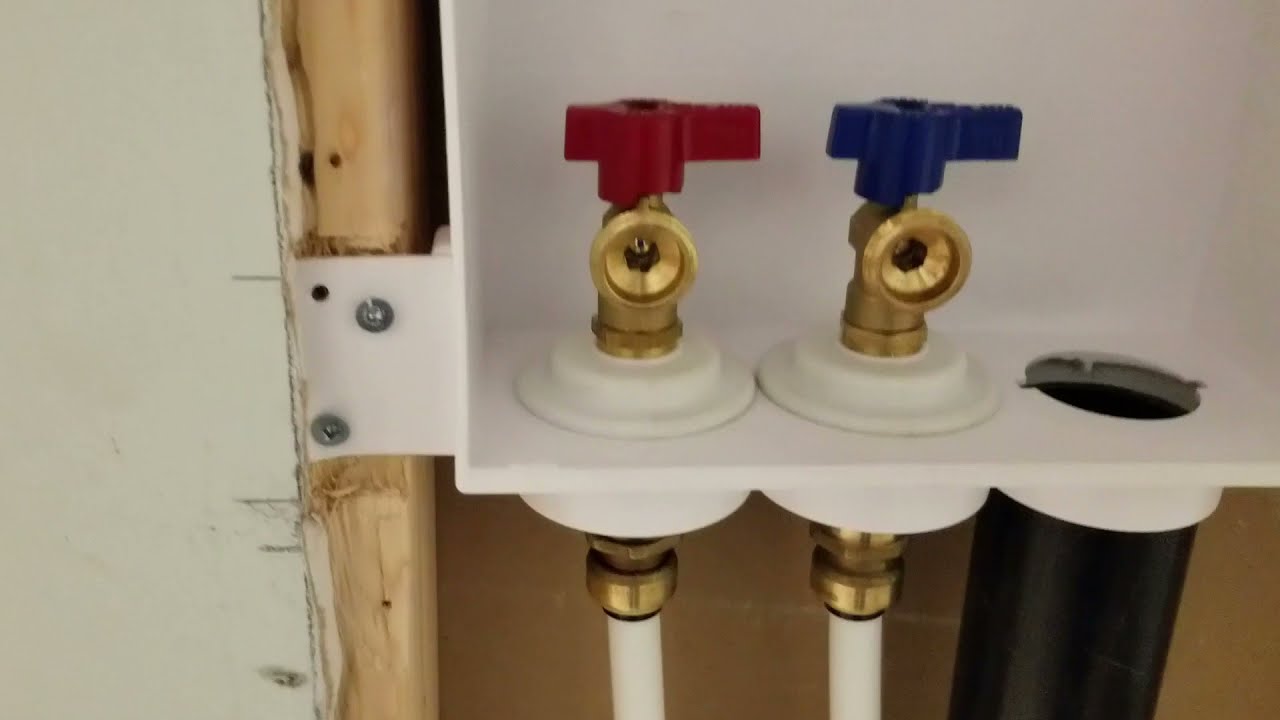 Oatey Quadtro washing machine outlet box YouTube