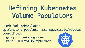 Internal architecture of K8S Volume Populators | Writing a K8S Volume Populator from scratch - 2