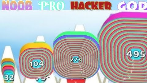 Relaxing mobile gameplay-SMASH RUNNER 3D...NOOB VS PRO VS HACKER VS GOD IN Smash Runner 3D