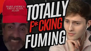 Watch MAGA fan SCREAM AT ME when I ask simple questions