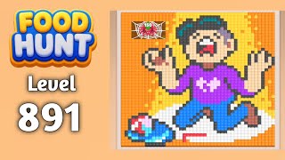 Food Hunt Pixel puzzle level 891 walkthrough solution gameplay 