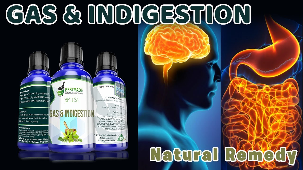 Gas & Indigestion Natural Remedy (BM156) YouTube