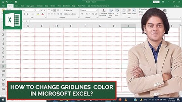 How to change gridlines  color in Microsoft excel?