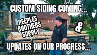 Episode 09- Our custom siding has arrived and we give an update on our progress. 
