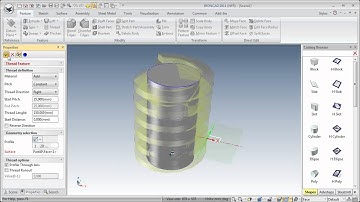IRONCAD Thread Feature