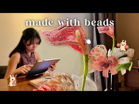 Transforming Beads Into Flowers ASMR 