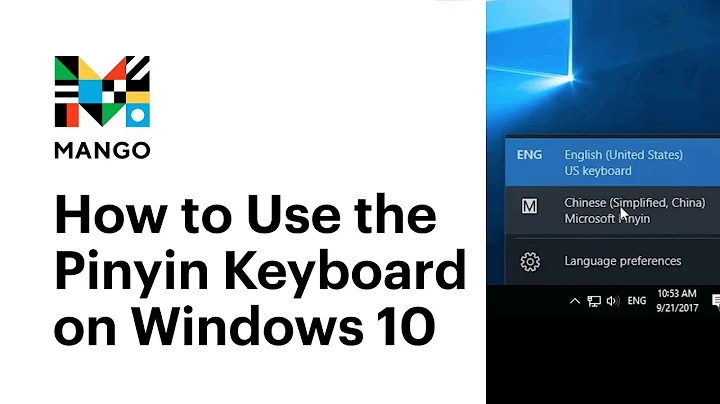 How to Use the Pinyin Keyboard on Windows 10 - Typing in Chinese