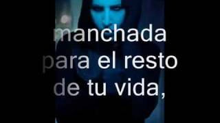 Leave a scar (subtitulos en español) - Marilyn Manson chords