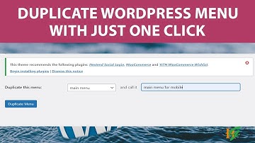 How to Duplicate WordPress Menu With just One Click