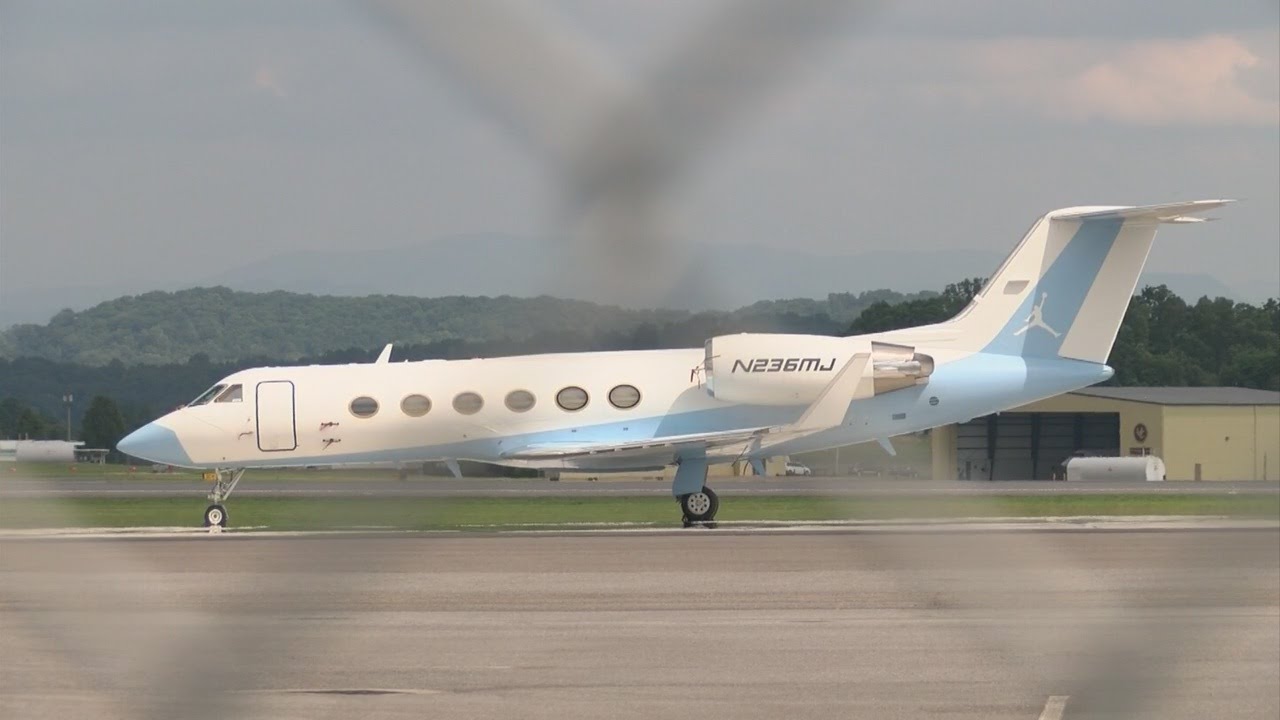 NBA legend Michael Jordan's plane 