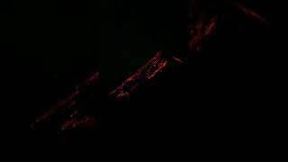 Close-Up View Of Fuego Volcano Erupting At Night
