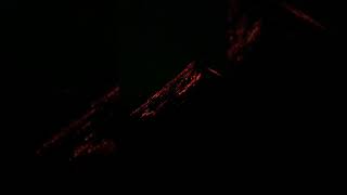Close-Up View of Fuego Volcano Erupting at Night