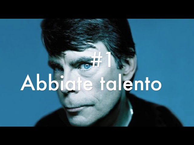 Le 10 regole di Stephen King per scrivere un bestseller: #1 Abbiate talento