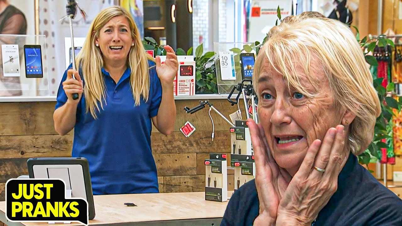 This Is the Worst Way to Use a Selfie Stick! 🤣📱🤯 | Just Pranks