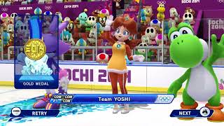 Mario & Sonic At The Sochi 2014 Olympic Winter Games - Ice Hockey Team Yoshi