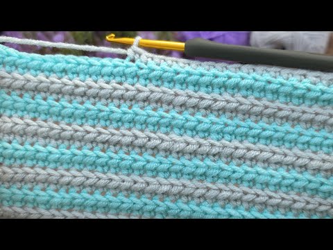 different technique ** sequential crochet pattern ... easy crochet blanket pattern #crochet #knit