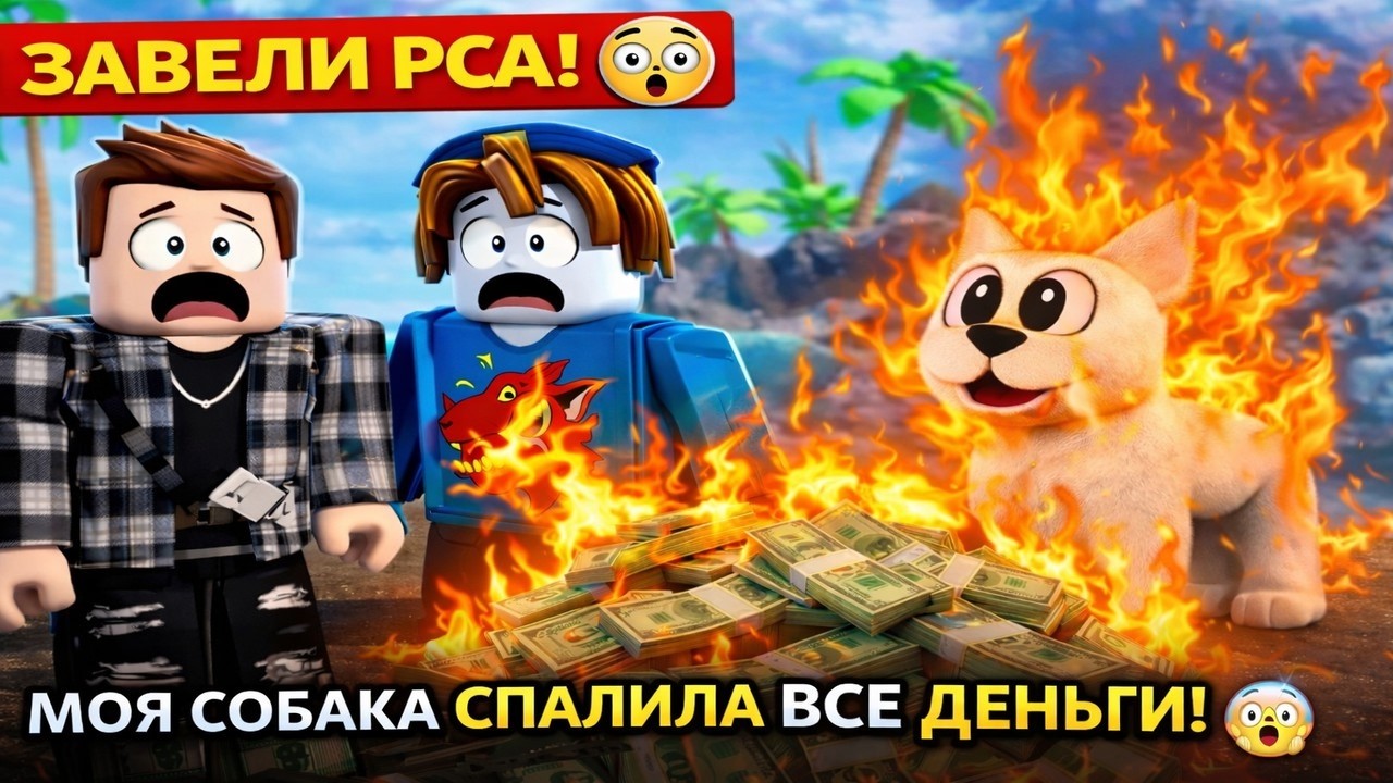 МОЯ СОБАКА ОКАЗАЛАСЬ АНОМАЛЬНОЙ! 😱 Она СЖЕГЛА ВСЕ МОИ ДЕНЬГИ на ОСТРОВЕ в Brookhaven RP