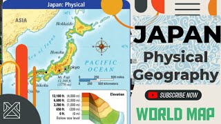 Japan Physical Map /Japan Map / Physical Features of Japan / Map Japan / Physical Geography of Japan
