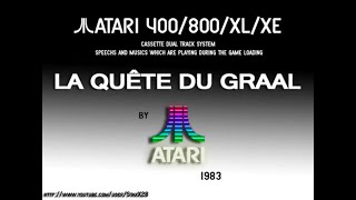 Atari 8-bit  - Cassette Dual Track system - La Quête Du Graal [Atari] 1983.