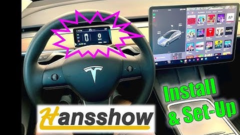 5.2" screen for Tesla 3 & Y for $216 - Hansshow mini screen install & set-up