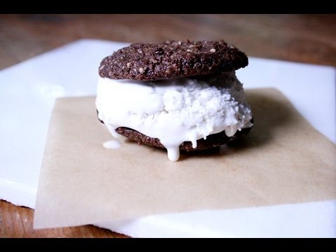 How To Make Chocolate-Coconut Ice Cream Sandwiches (Gluten-Free, Vegan)