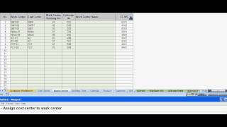 Scheduler123 Part D-1 : How to Config Cost Center & Work Center