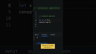 Bitwise Operators in javascript #coding