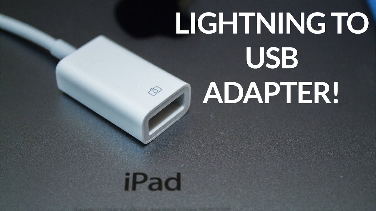 iPad Lightning to USB Camera Adapter Review! - YouTube