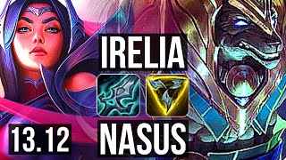 IRELIA vs NASUS (TOP) | 1500+ games, 1.4M mastery, 7/1/1 | EUW Master | 13.12