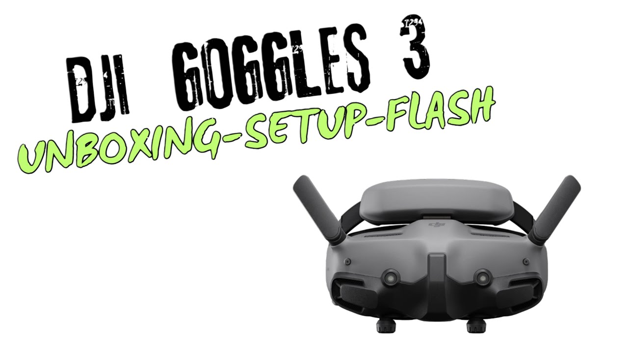 DJI Goggles 3 unboxing setup connect to motion 3 mini pro4 - YouTube
