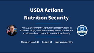 USDA Actions on Nutrition Security