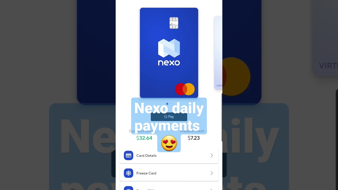 Nexo daily payments 23 January 2023 