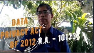 Data Privacy Act of 2012 (R.A. 10173). Ingatan ang inyong personal data, panoorin nyo ito.