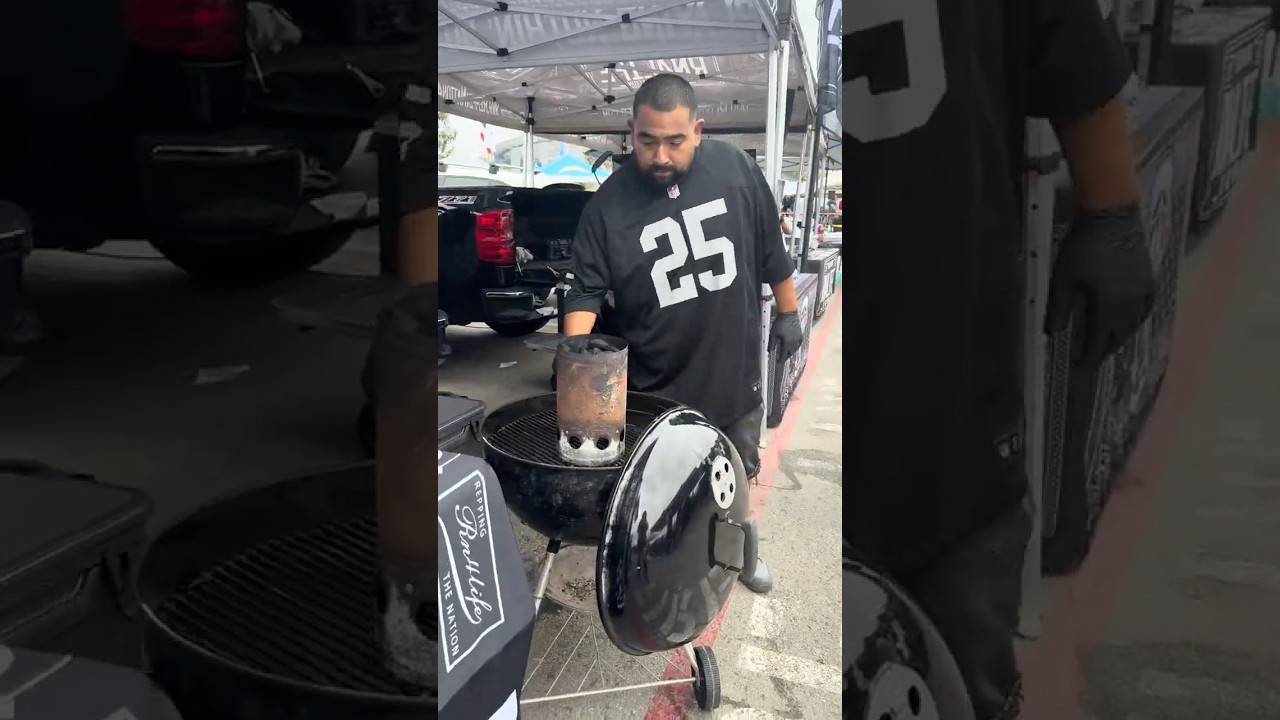 Let’s tailgate at Sofi Stadium for the Raider game #cooking #bbq #tailgate #raiders #wings #dinner ￼